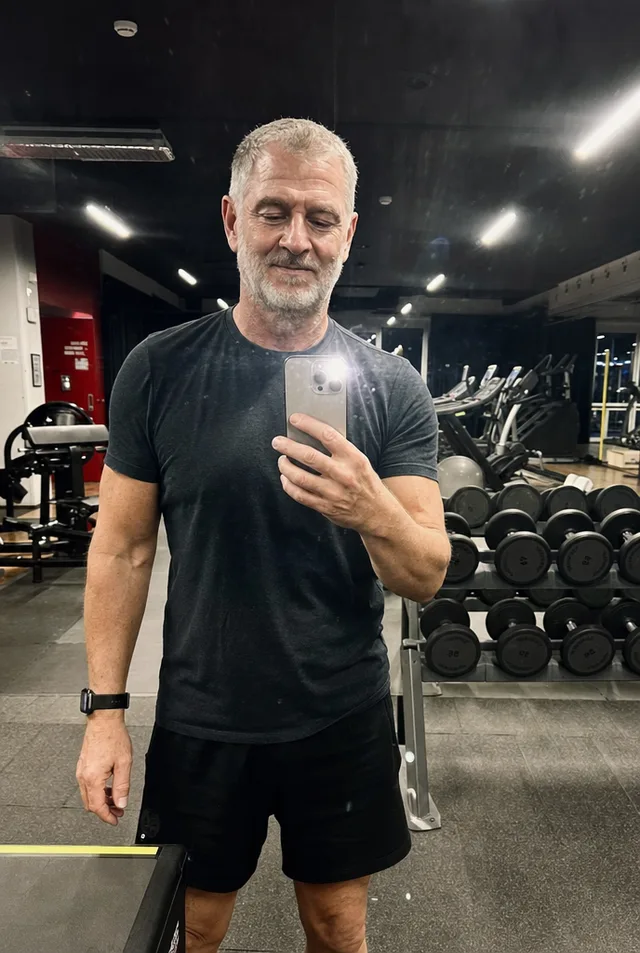 Nigel at the gym
